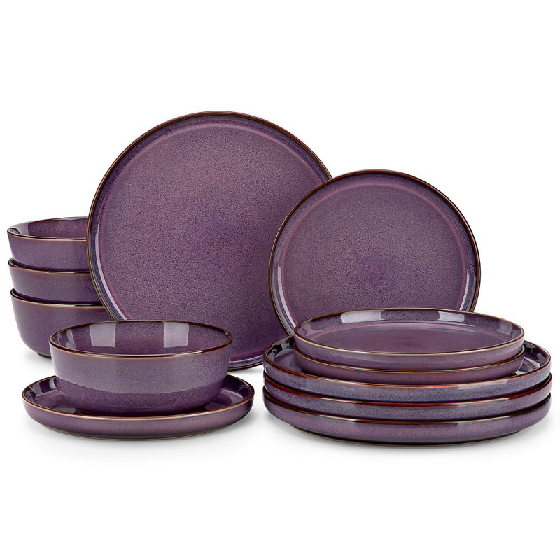 Dinnerware - Service for 4, Purple