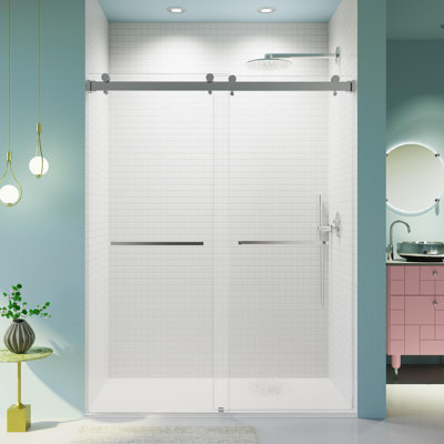 68-72-inch*76-inch Double Slide Closing Shower Door
