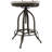 Modern Black 18.5" D x 16.25" W x 38.25" H Adjustable Swivel Barstool with Curved Back-80705662