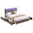 Bed Frame, Storage Headboard with Charging Station, Solid and Stable, Noise Free, No Box Spring Needed, Easy Assembly-461287745-461287774