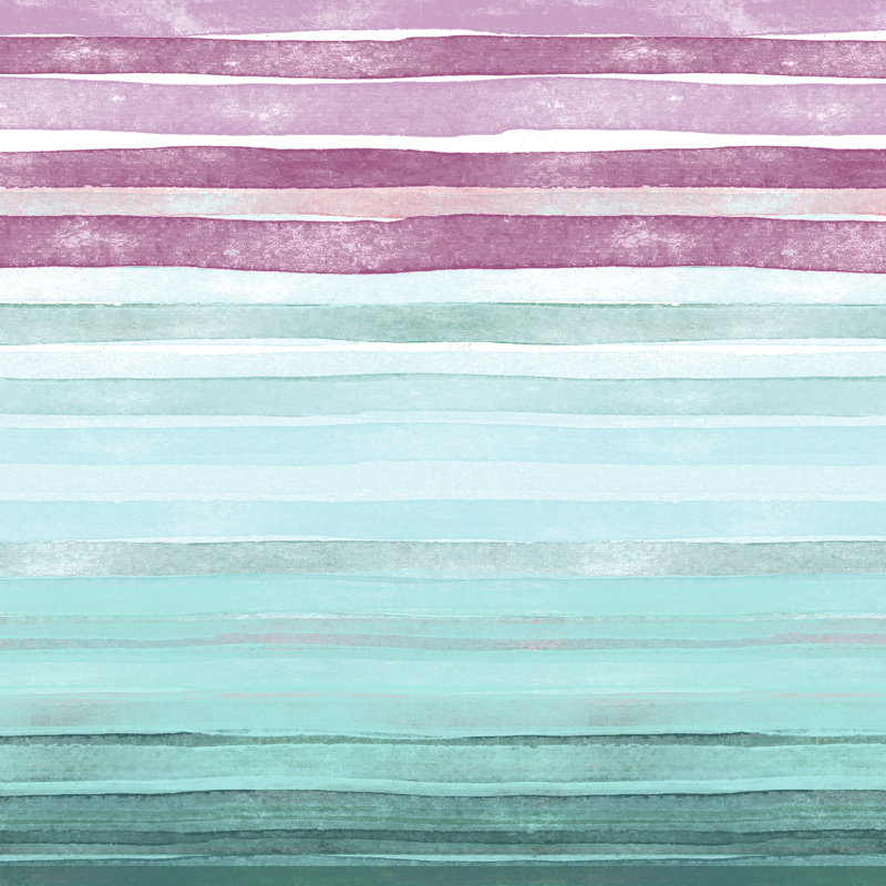 Elyse Striped Duvet Cover, Double Duvet Cover, Pink