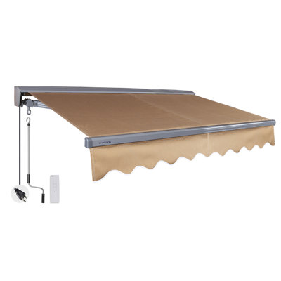 Advaning Classic Series 16'x10' Motorized Remote Controlled Retractable Awning 