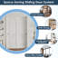 Sliding Closet Door - Panel Shaker Style White Hollow Core Sliding Doors With Handle And Sliding Rail Kit-115827886-115827887