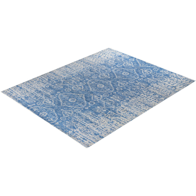 Overdyed One-of-a-Kind 8' 1" X 10' 1" Hand Knotted Area Rug