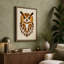 Owl Geometric - Wrapped Canvas-1170829611-1170829606