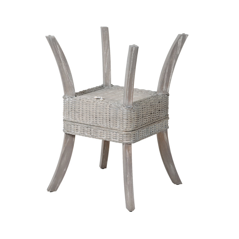 Dalontae Solid Wood Base Dining Table, Rustic Driftwood