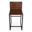 Butler Urban Brown Woven Leather Bar Stool