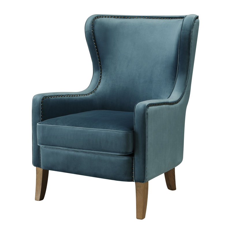 Velvet Armchair, Teal