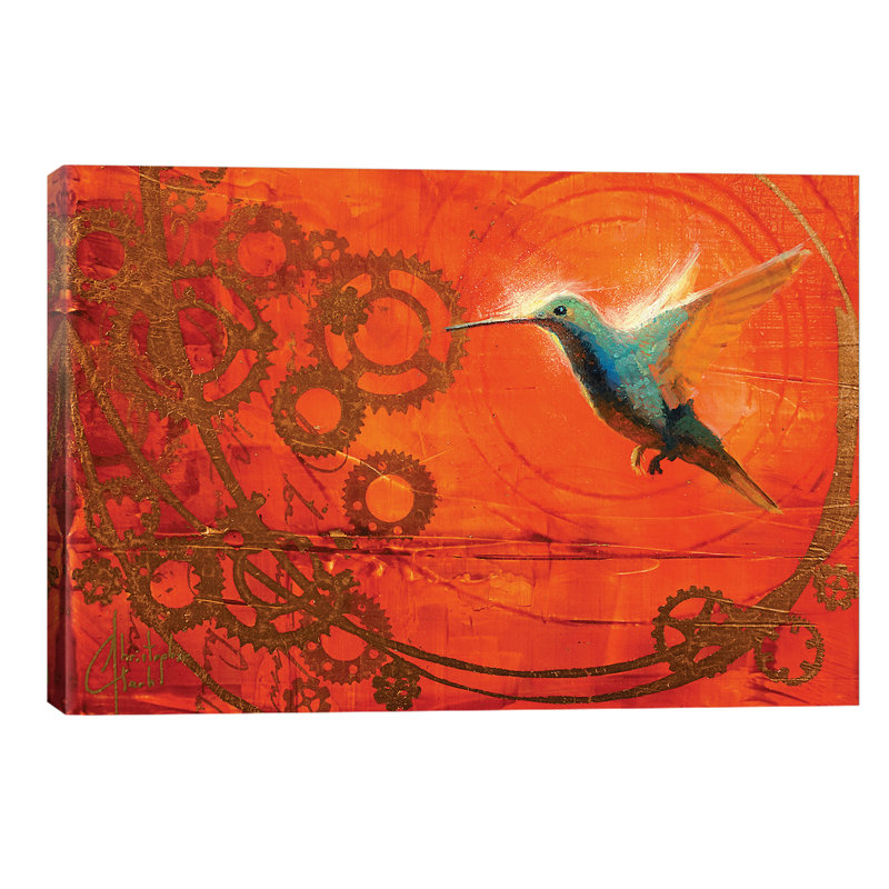 Hummingbird's Journey - Wrapped Canvas Painting, 66.04 cm H x 45.72 cm W x 1.91 cm D