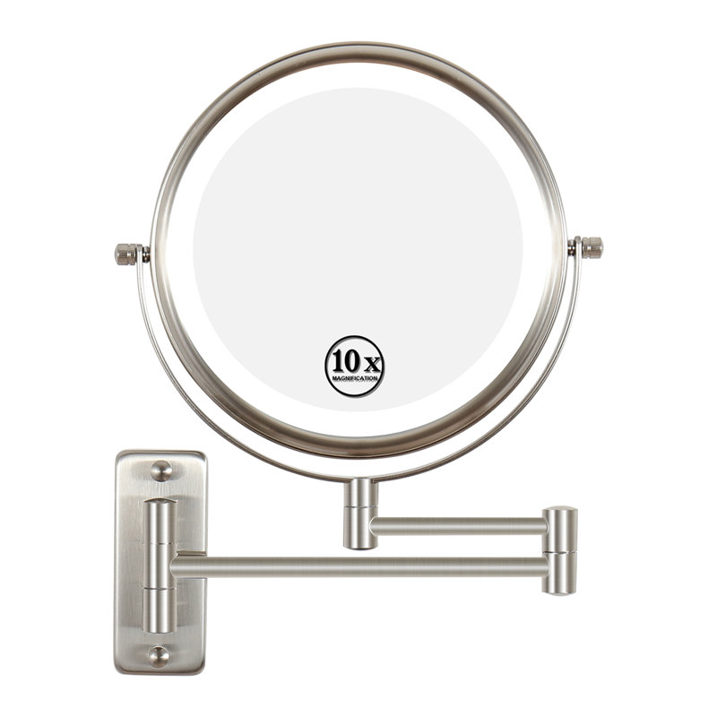 Miroir de maquillage Celestan, Nickel brossé