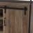Rustic Oak & Black Finish TV Stand
