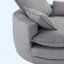 Fauteuil demi-tonneau pivotant à 360 ° de 57,5 po avec coussin double couche et 3 coussins amovibles-1386392341