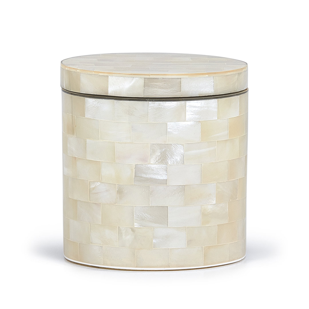 White Agate Bathroom Storage Container Labrazel