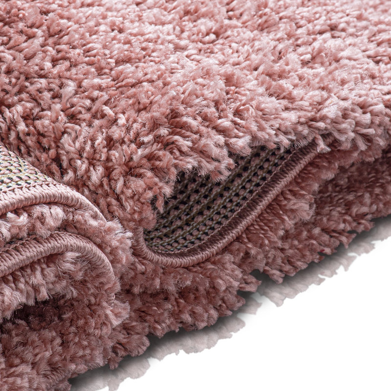 Adavia Shaggy Pink Rug, Rectangle 140 x 200cm
