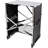 Folding Camping Kitchen Table - Portable Outdoor Cooking Station with Heat Resistant Top, 4 Side Tables, Storage Rack & Lamp Post for Picnics & Camping Trips
