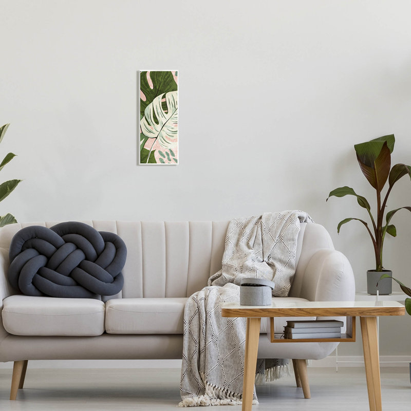 «Tropical Monstera Leaf Shapes» par Ziwei Li, L 7 po x H 17 po x P 0,5 po, Unframed
