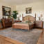 Cascade King Size 4-Piece Bedroom Set with 2-Drawer Nightstands in Walnut Brown Finish
