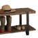 Alezzi 48" Wide Rustic Industrial Solid Wood and Metal Frame Entryway Bench With 1 Shelf