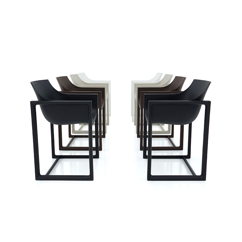 Wall Street Patio Dining Chair, Black