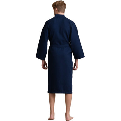 Peignoir mi-mollet avec poches Ellisurg Waffle