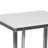 High Gloss White Side Table - C Table Coffee Table - Bed Side Table - Snack Table - Under Sofa Table - End Tables Living Room Chrome Metallic Frame (40D x 30W x 66H)