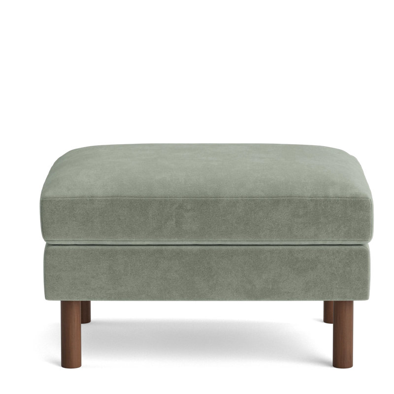 Laguna Ottoman, Velvet - Sage