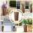 24 Inch Tall Round Self Watering Plastic Planter 2-Pack, Striped Floor Plant Pot for Indoor Outdoor Use-504547665