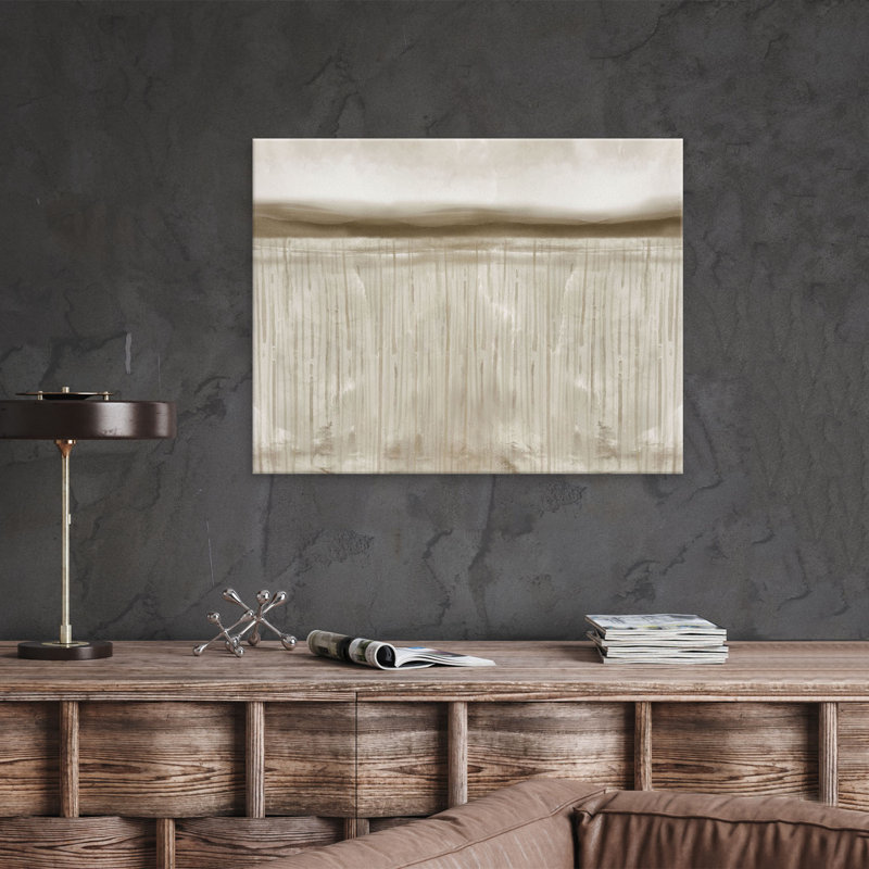«Wautoma Abstract Neutral CXLVII» par ChiChi Decor, reproduction d'art sur toile, H 12 po x l 16 po x P 1,5 po