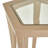 La Rachelle Glass Top End Table