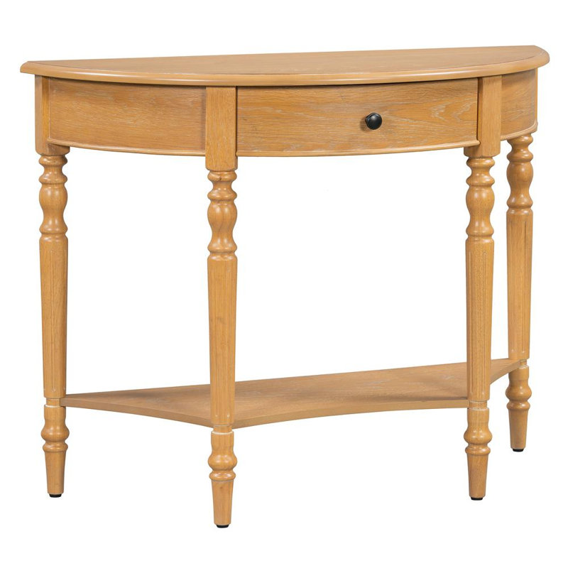 Half Moon Console Table, Natural