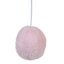 Tour pour chat rose et beige avec 3 grandes plates-formes de fleurs, des boules suspendues, une tige enveloppée pour les besoins du chat en forme d'arbre en beige, une structure stable, un lit en fleurs