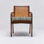 Delray 19'' H Upholstered Mahogany Armchair-90795051-91437546