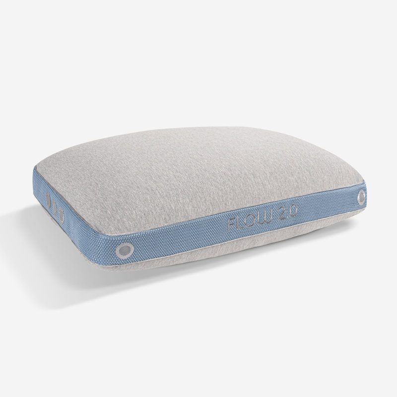 Bedgear Flow Performance Pillow - Breathable Bed Pillow - Medium - Washable Cover, 2.0