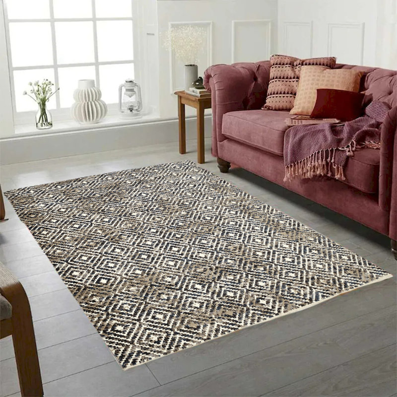 Caerphilly Geometric Polyester Kitchen Mat