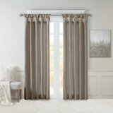 Twisted tape lined curtain panel