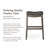 Maven Lane Adrien Backless Saddle Stool with Faux Leather Upholstery-125402567-125402569