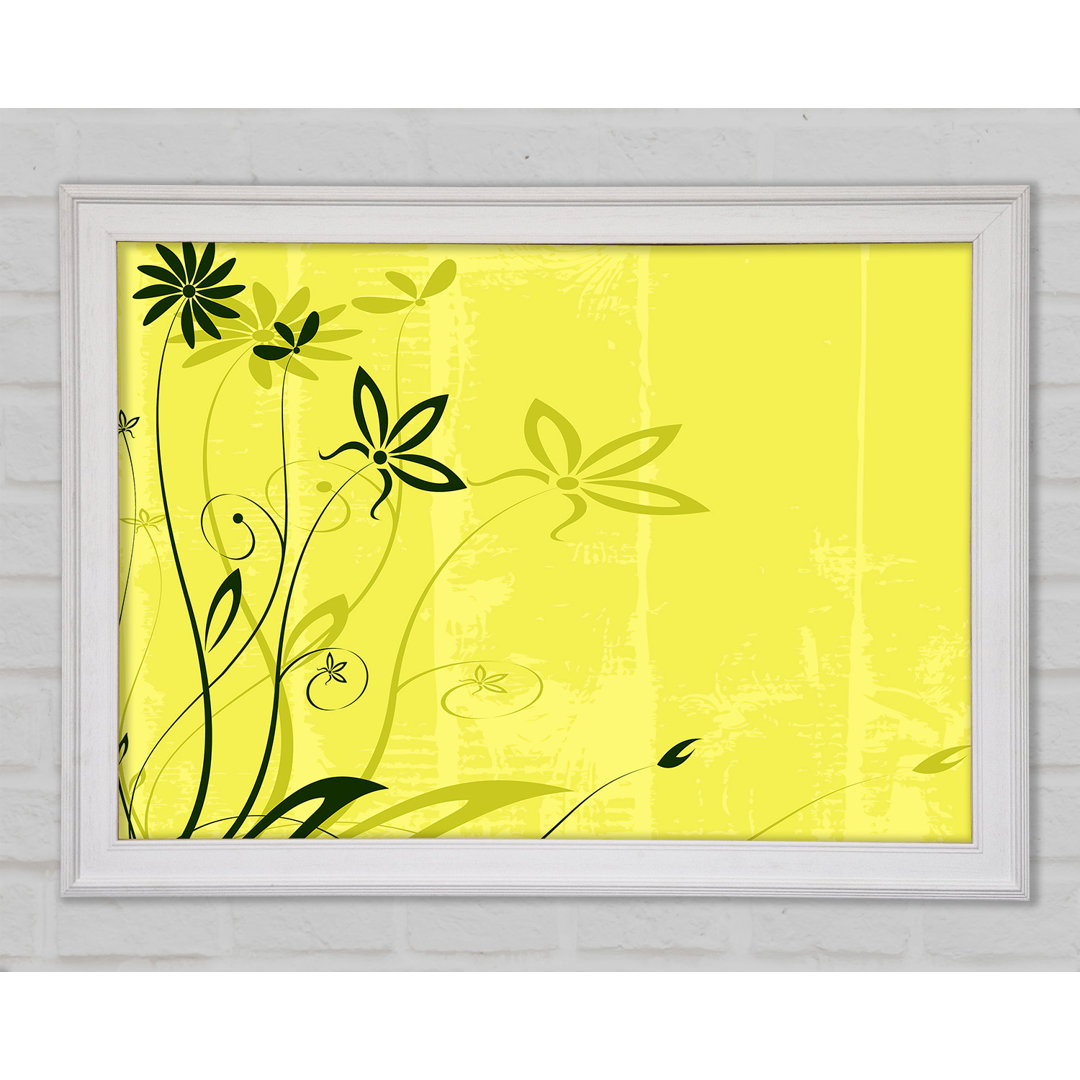 Gerahmter Kunstdruck Olive Flower