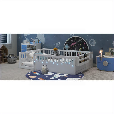 Lit plateforme avec lit surélevé pour enfant Montessori