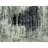 8'x8' Ebony Black Abstract Design Wool and Silk Hand Knotted Round Rug