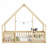 House-Shaped Floor Bed with Fence, Guardrails-834386818-834386817