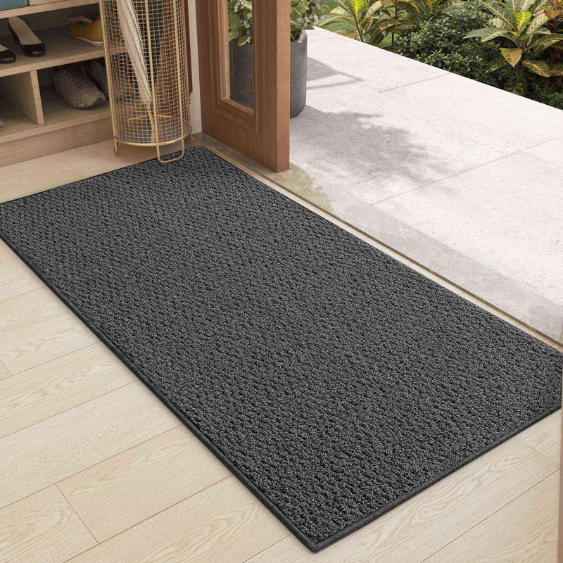 Paillasson Domitilla, Gris foncé, L 24 po x L 43 po