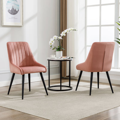 48cm H Tufted Velvet Upholstered Side Chair
