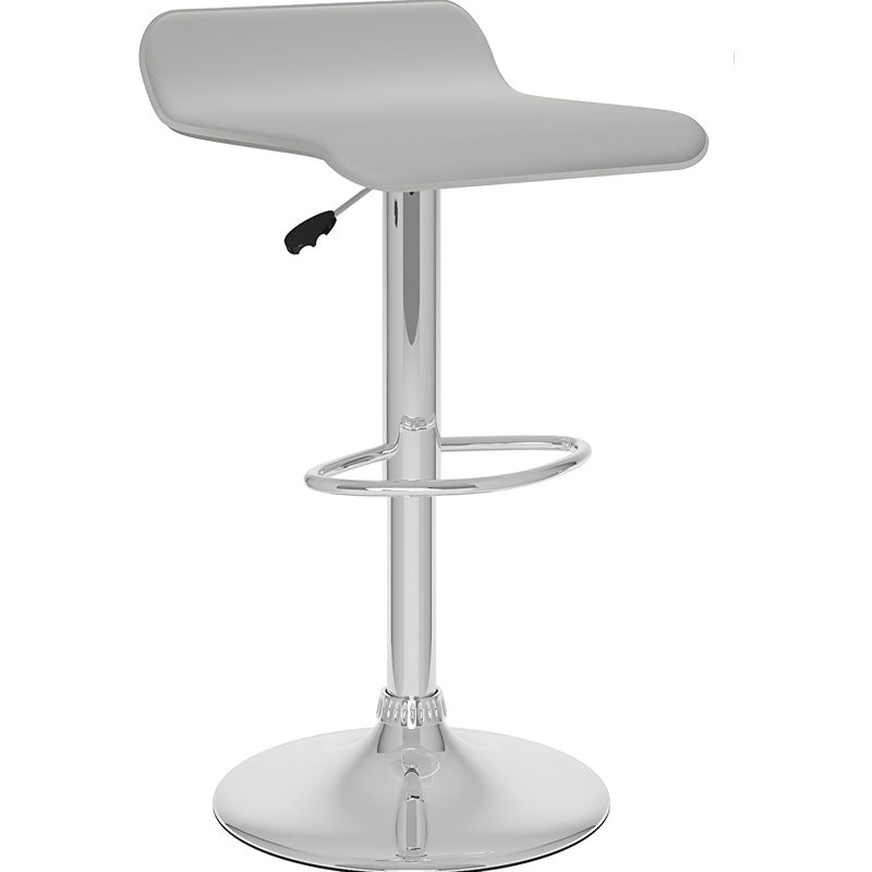 Tabouret pivotant à hauteur réglable, Blanc