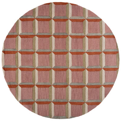 Nickelsen Hand-Tufted Geometric Area Rug