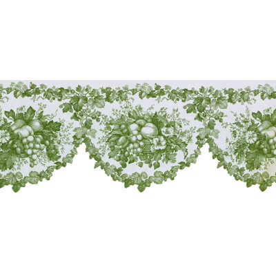 Bordure de papier peint l 15 pi x l 9,5 po fruits vignes Seth