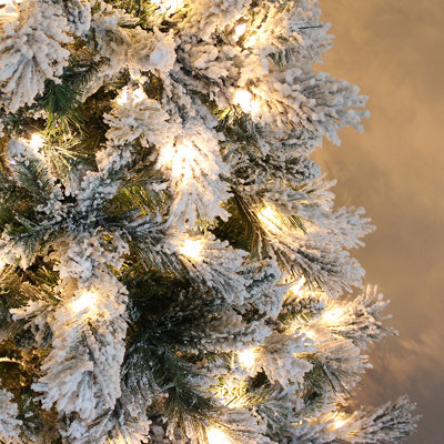 Lighted Artificial Spruce Christmas Tree