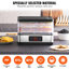 Déshydrateur alimentaire, déshydrateur à fruits à 5 plateaux, séchoir électrique 300 W avec minuterie et température réglables numériquement pour viande séchée, herbes, viande, bœuf, fruits, friandises pour chiens et légumes, certifié ETL