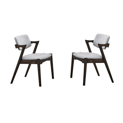 Chaises de salle à manger 2 pièces Kegler Mid-Century Modern
