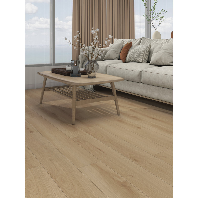 CITADEL 8MM 32MIL 9" X 48" SYSTÈME DE CLIC LOCATION LUXE SPC - CHÊNE CALISE, Chêne Calise