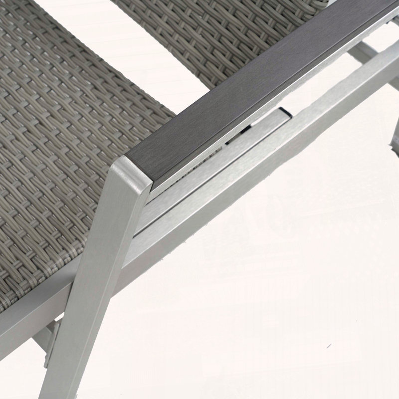 Fauteuil inclinable extérieur en aluminium antirouille Oxton